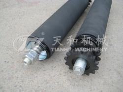 TH3826型 鋼制雙鏈包(bāo)膠可調積放輥筒(tǒng)