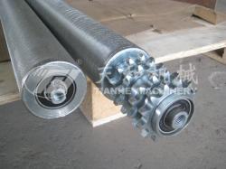鋼(gāng)制四排鏈(lian)輪車制輥(gun)筒